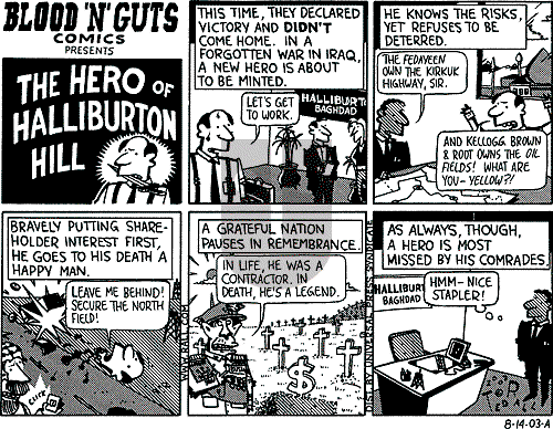 Ted Rall on Thursday August 14, 2003 Comic Strip