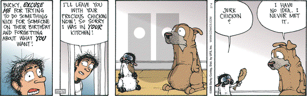 Get Fuzzy on Saturday February 14, 2009 Comic Strip