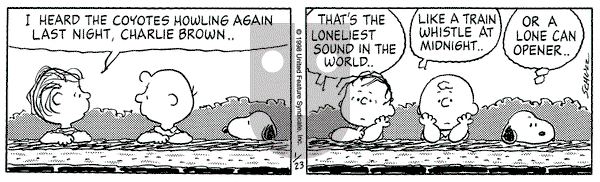 Peanuts on Friday January 23, 1998 Comic Strip