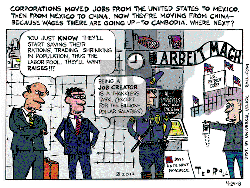Ted Rall on Wednesday April 24, 2013 Comic Strip