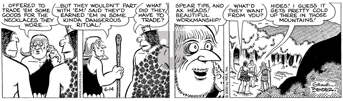 Alley Oop - Wednesday June 14, 2000 Comic Strip