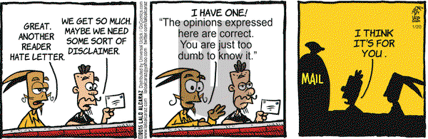 La Cucaracha on Tuesday January 20, 2015 Comic Strip