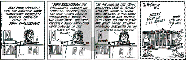 Doonesbury - Thursday May 31, 1973 Comic Strip