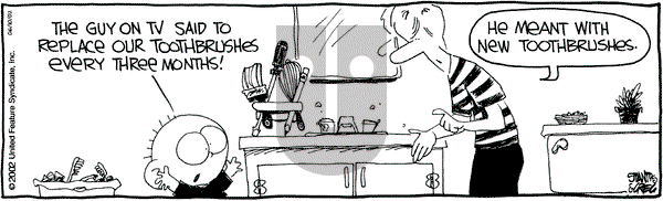 The Buckets on Monday June 10, 2002 Comic Strip