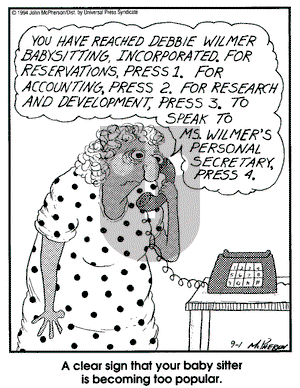Close to Home on Thursday September 1, 1994 Comic Strip