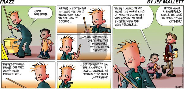Frazz - Sunday October 5, 2014 Comic Strip