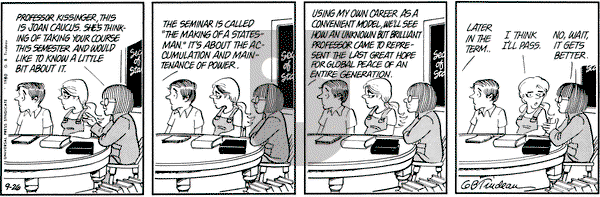 Doonesbury on Friday September 26, 1980 Comic Strip