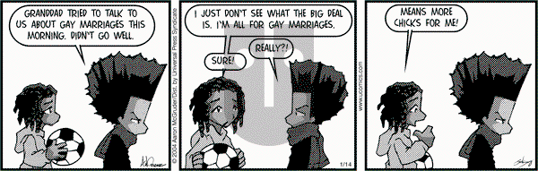 The Boondocks on Saturday January 14, 2006 Comic Strip