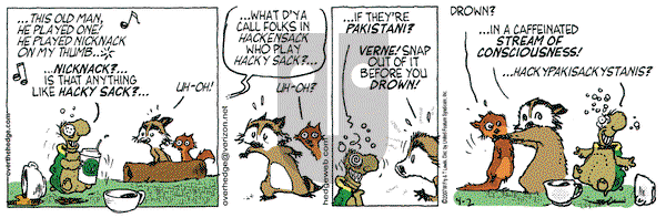 Over the Hedge on Monday April 2, 2007 Comic Strip