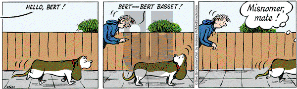 Fred Basset on Monday June 4, 2018 Comic Strip