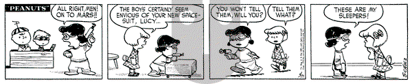 Peanuts on Friday April 17, 1953 Comic Strip