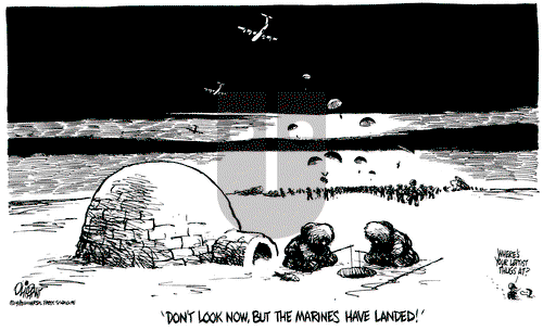 Pat Oliphant on Thursday October 27, 1983 Comic Strip