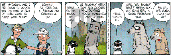Get Fuzzy on Monday August 25, 2003 Comic Strip