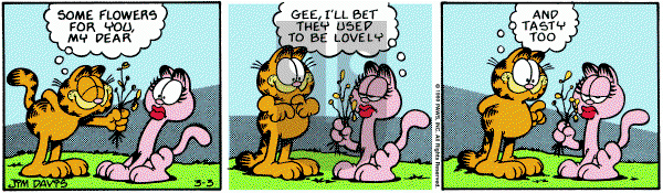 Garfield on Saturday March 3, 1990 Comic Strip