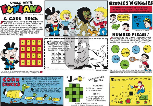 Uncle Art's Funland on Sunday May 22, 2022 Comic Strip