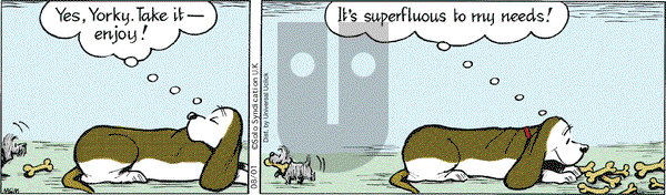 Fred Basset on Saturday August 1, 2015 Comic Strip