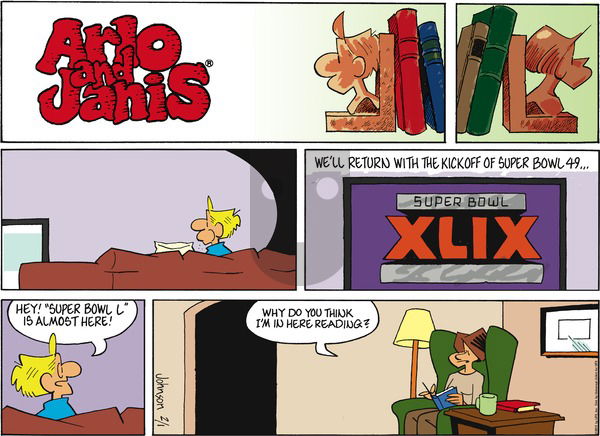 Arlo and Janis on Sunday February 1, 2015 Comic Strip