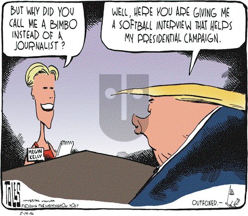 Tom Toles on Thursday May 19, 2016 Comic Strip