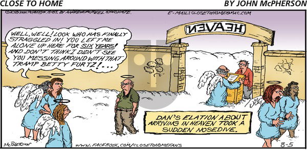 Close to Home on Sunday August 5, 2018 Comic Strip