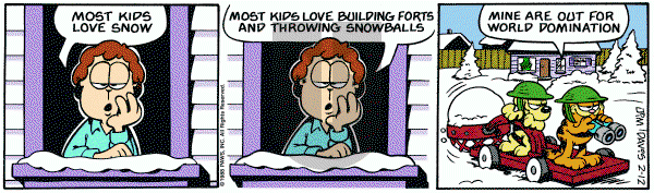 Garfield on Friday February 12, 1988 Comic Strip