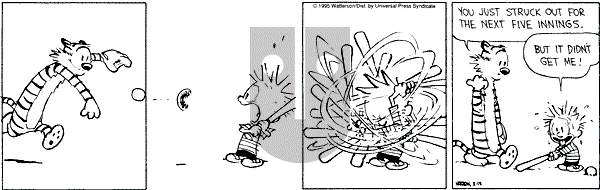 Calvin and Hobbes - Wednesday March 15, 1995 Comic Strip