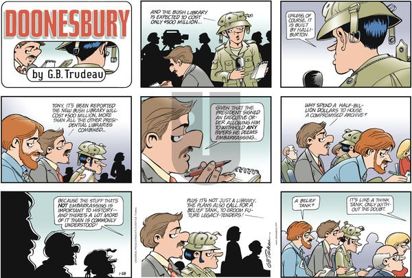 Doonesbury on Sunday January 28, 2007 Comic Strip