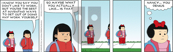 Nancy on Saturday January 11, 2020 Comic Strip