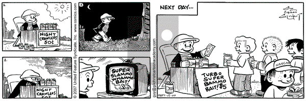 Nancy on Saturday September 15, 2007 Comic Strip