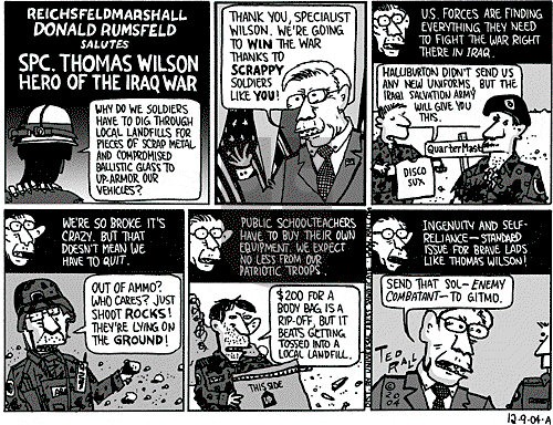 Ted Rall on Thursday December 9, 2004 Comic Strip