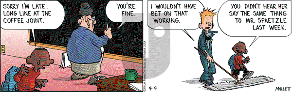 Frazz on Monday April 4, 2016 Comic Strip