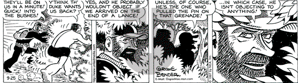 Alley Oop on Thursday September 25, 1997 Comic Strip