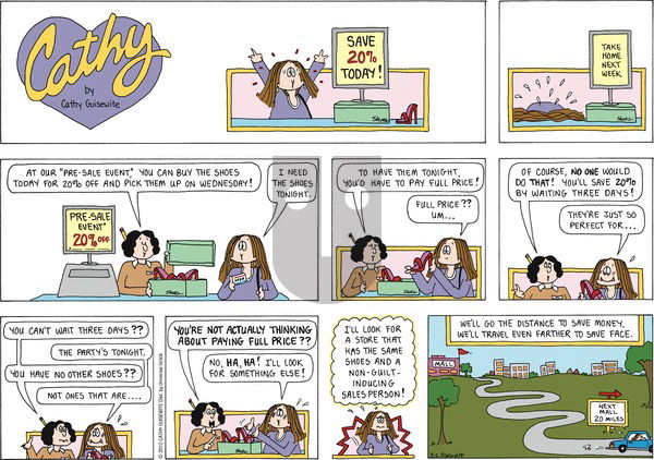 Cathy Classics on Sunday May 2, 2010 Comic Strip