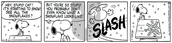 Peanuts on Wednesday November 9, 1977 Comic Strip