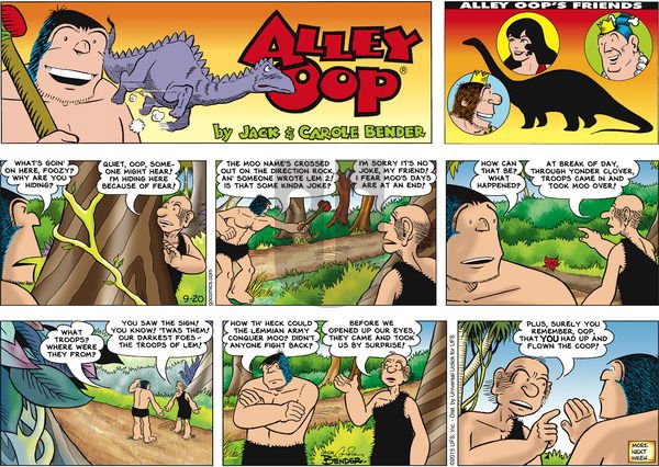 Alley Oop on Sunday September 20, 2015 Comic Strip