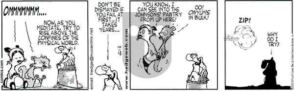 Over the Hedge - Saturday October 18, 2003 Comic Strip