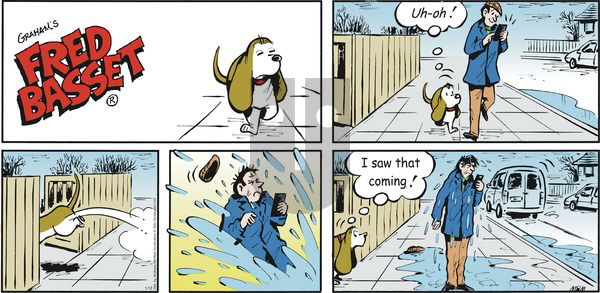 Fred Basset on Sunday January 12, 2020 Comic Strip