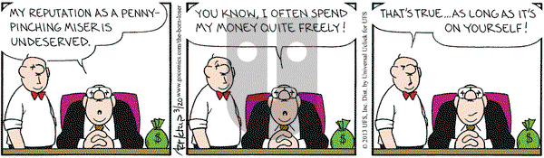 The Born Loser on Wednesday March 20, 2013 Comic Strip