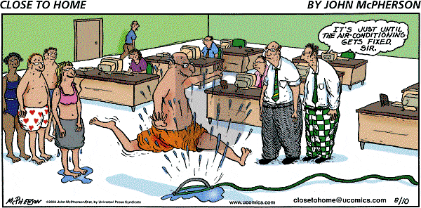 Close to Home on Wednesday January 26, 2005 Comic Strip