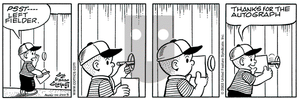 Nancy on Thursday August 14, 2003 Comic Strip