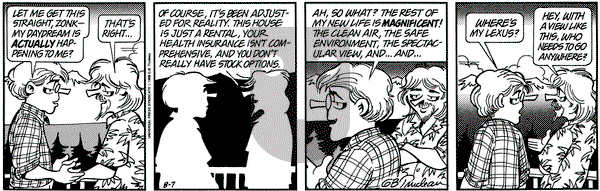 Doonesbury - Monday August 7, 1995 Comic Strip