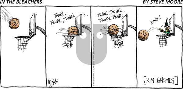 In the Bleachers on Sunday March 6, 2011 Comic Strip