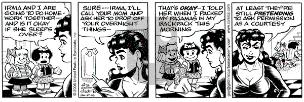 Nancy on Tuesday January 17, 2006 Comic Strip