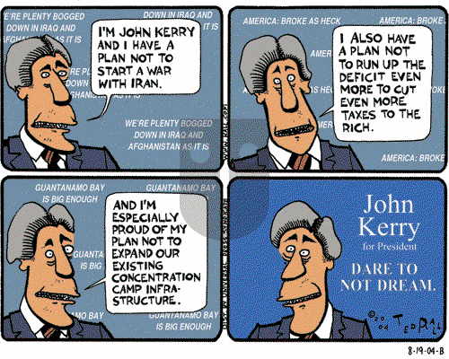 Ted Rall on Saturday August 21, 2004 Comic Strip