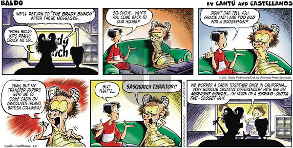 Baldo on Sunday June 10, 2001 Comic Strip