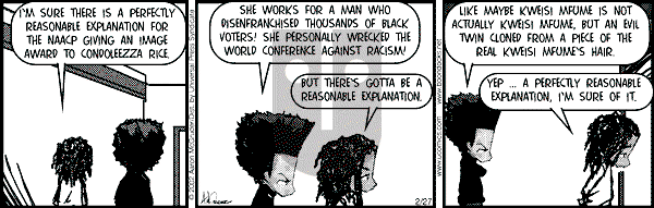 The Boondocks on Wednesday September 30, 2009 Comic Strip