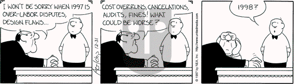 The Born Loser on Wednesday December 31, 1997 Comic Strip