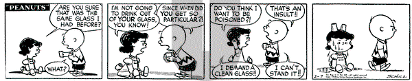Peanuts on Saturday February 7, 1953 Comic Strip