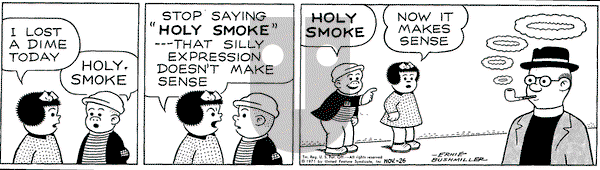 Nancy on Friday November 26, 1971 Comic Strip