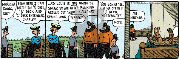 Overboard on Saturday April 27, 2019 Comic Strip