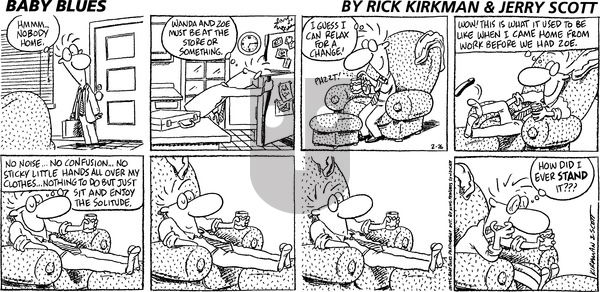 Baby Blues on Sunday February 26, 1995 Comic Strip